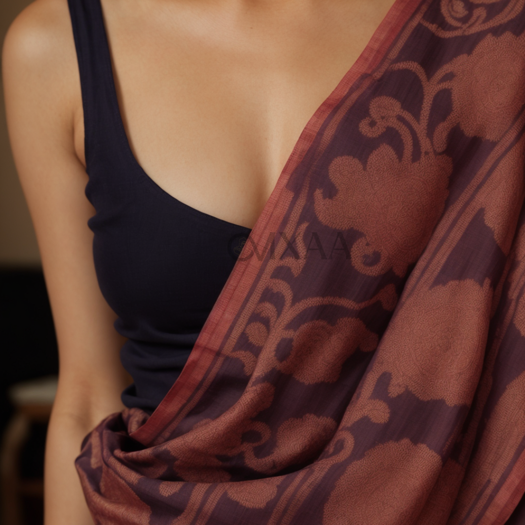 Opulent Aura- Premium Muslin Saree