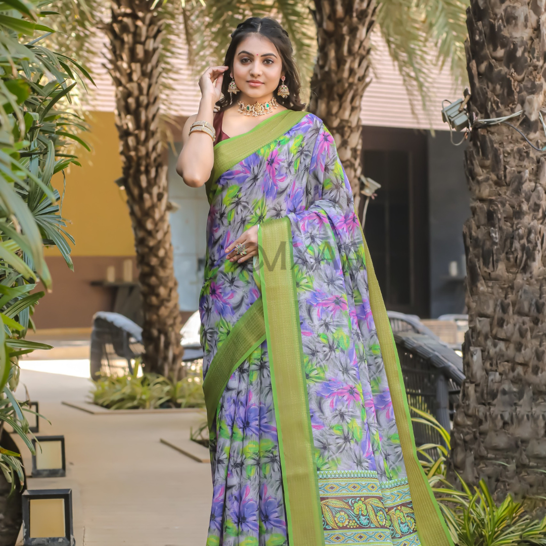 Premium Linen Saree