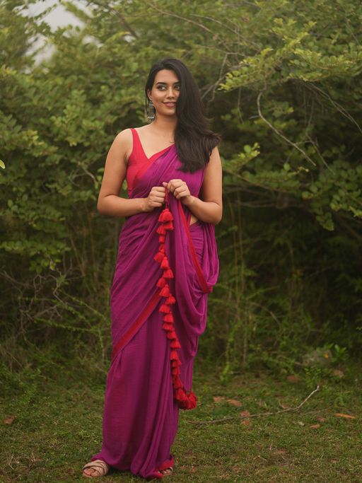 Premium and Luxe Rich Red Color Handloom Cotton Saree